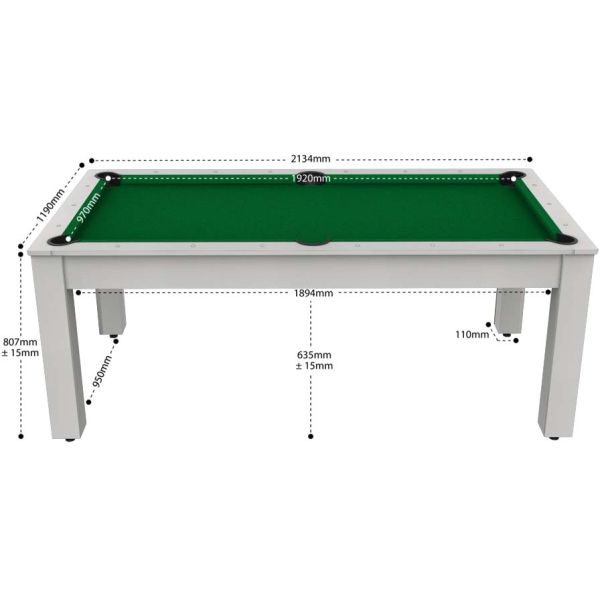 Billard convertible table 8 personnes Arizona - JGF-0189