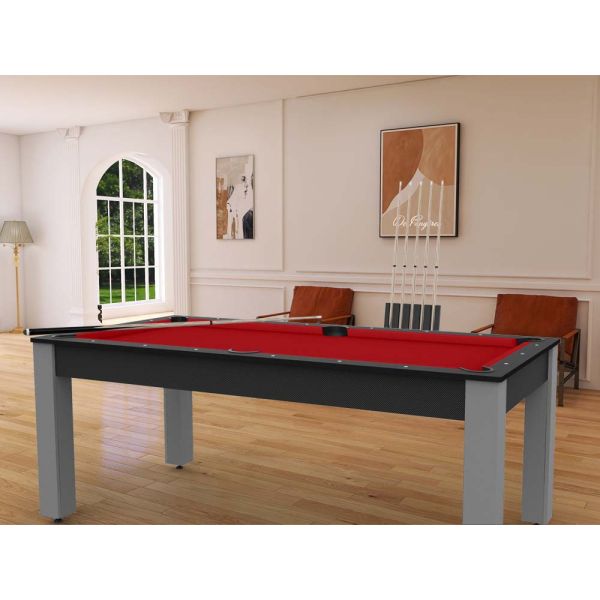 Billard convertible table 8 personnes Arizona - plateau & accessoires non fournis - 5