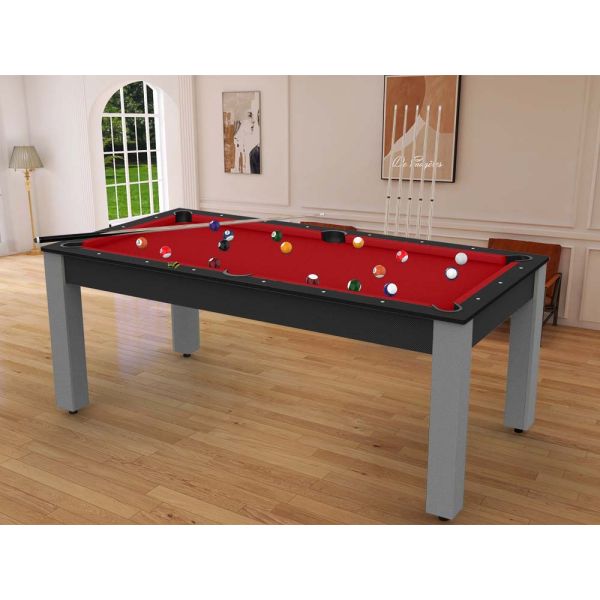 Billard convertible table 8 personnes Arizona - plateau & accessoires non fournis - 6