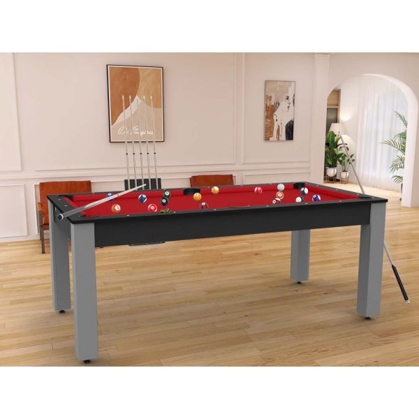 Billard convertible table 8 personnes Arizona - plateau & accessoires non fournis - 