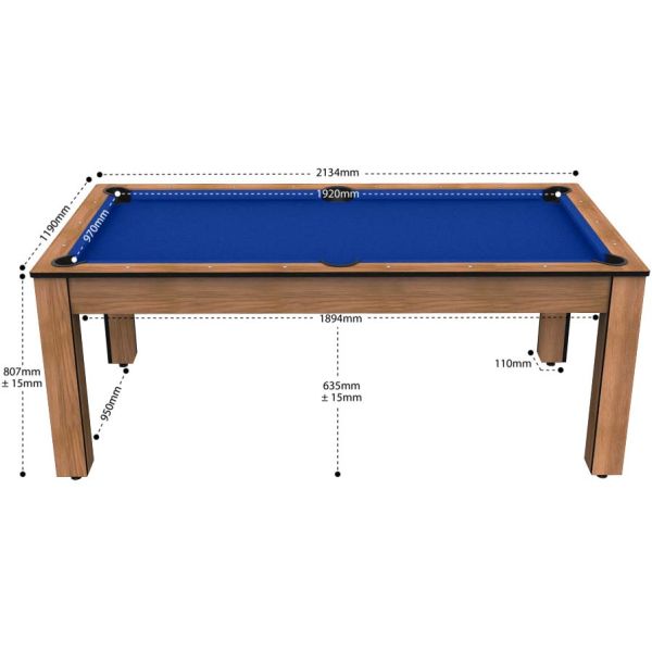 Billard convertible table 8 personnes Arizona - JGF-0204