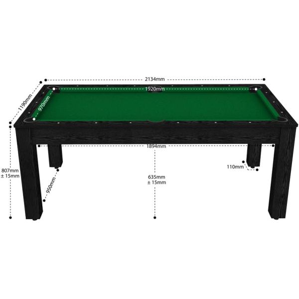 Billard convertible table 8 personnes Arizona - JGF-0197