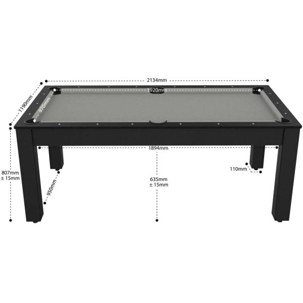 Billard convertible table 8 personnes Arizona - JGF-0200