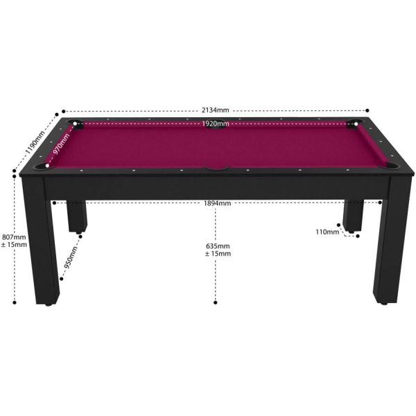 Billard convertible table 8 personnes Arizona - JGF-0202