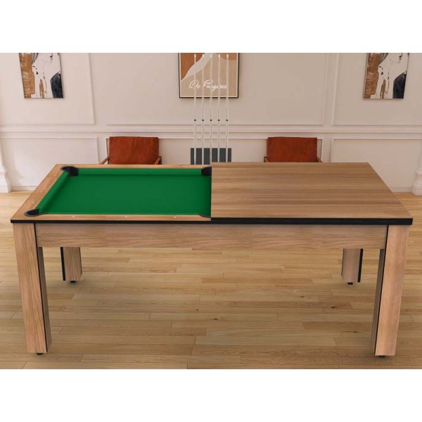 Billard convertible table 8 personnes Arizona + plateau dinatoire + pack d'accessoires - 899
