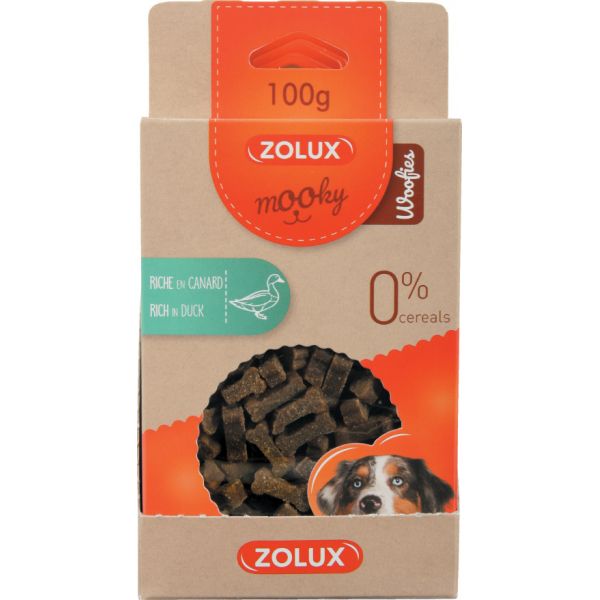 Biscuits pour chiens riches en canard Woofies 100gr - ZOLUX