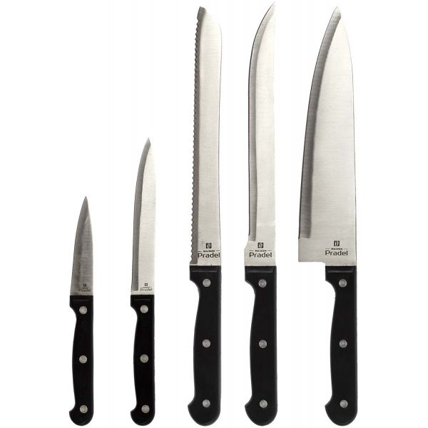 Bloc 5 couteaux et ciseaux de cuisine Pradel - CMP-3135