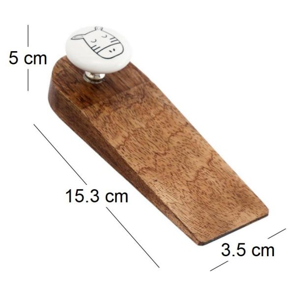 Bloc porte en bois de manguier Animaux - 4,83