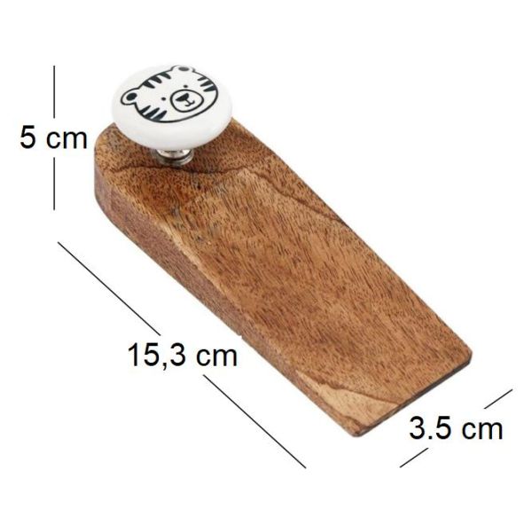 Bloc porte en bois de manguier Animaux - SIF-0437