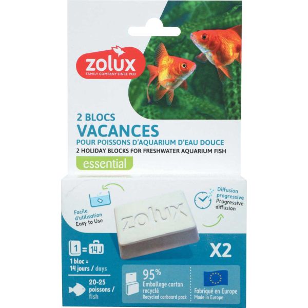 Bloc vacances de nourriture pour poissons d'aquarium d'eau douce - 6,90