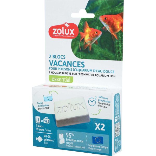 Bloc vacances de nourriture pour poissons d'aquarium d'eau douce - ZOLUX