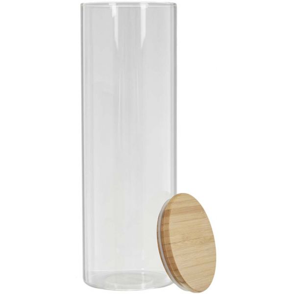 Bocal en verre et bambou 2L - 8,90