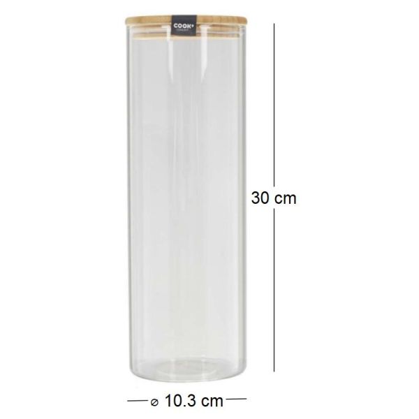 Bocal en verre et bambou 2L - 6