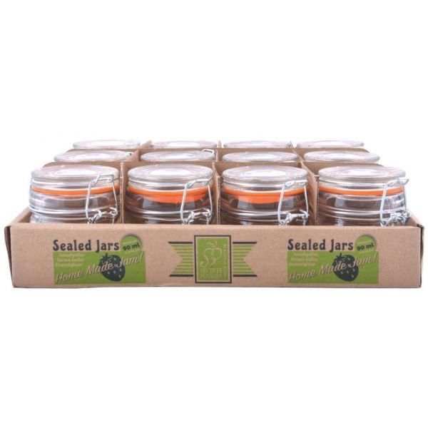 Bocaux en verre Home made Jam (Lot de 12)