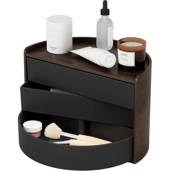 Boite à bijoux en bois ronde Moona