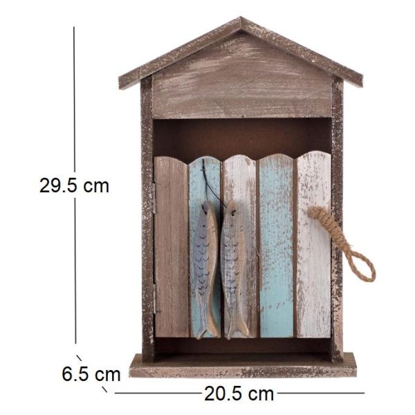 Boîte à clés Cabane en bois - 5