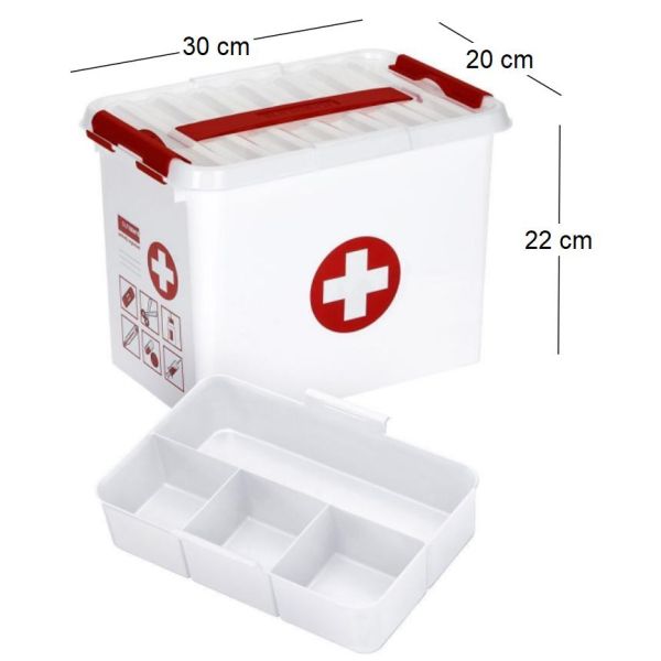 Boite à compartiments 1er Secours Q-line - SUA-0115