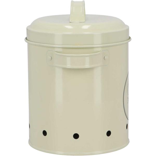 Boite de conservation en métal crème Garden - 9,90