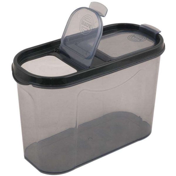 Boîte de conservation en plastique avec double couvercle - 5