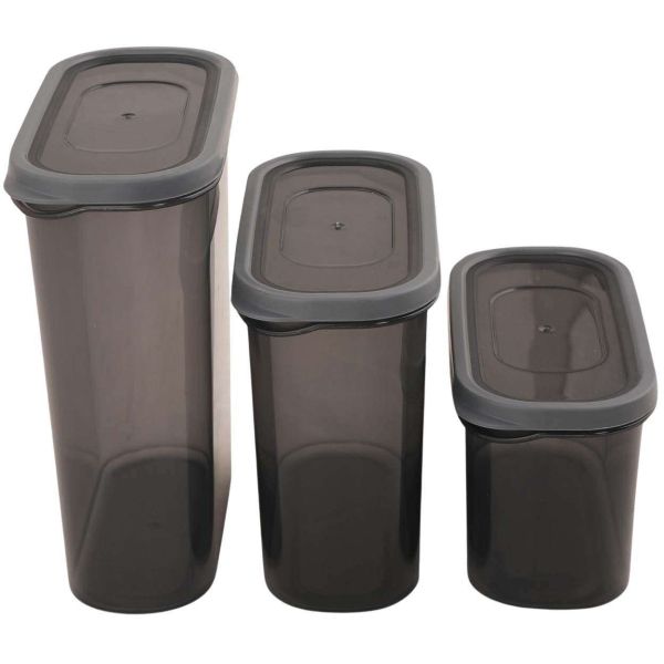 Boîte de conservation en plastique gris Storage (Lot de 18) - 33,90