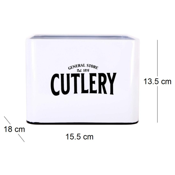 Boite à couverts en fer blanc General store - 5
