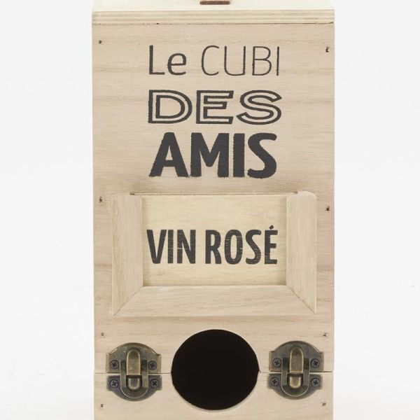 Boite à cubi 3L en bois naturel Apéro - 19,90