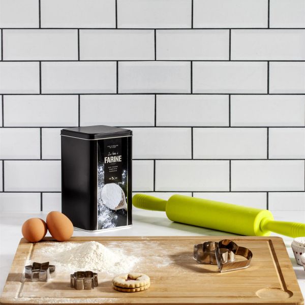 Boite à farine en métal embossé - COOK CONCEPT