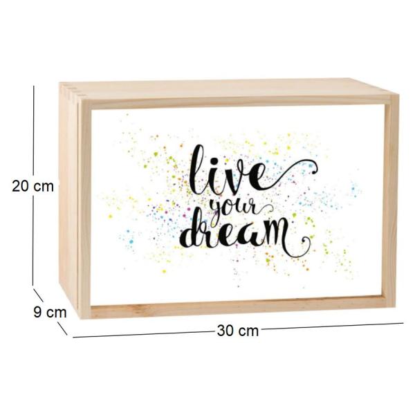 Boite lumineuse LED 30x20 cm - CON-0134