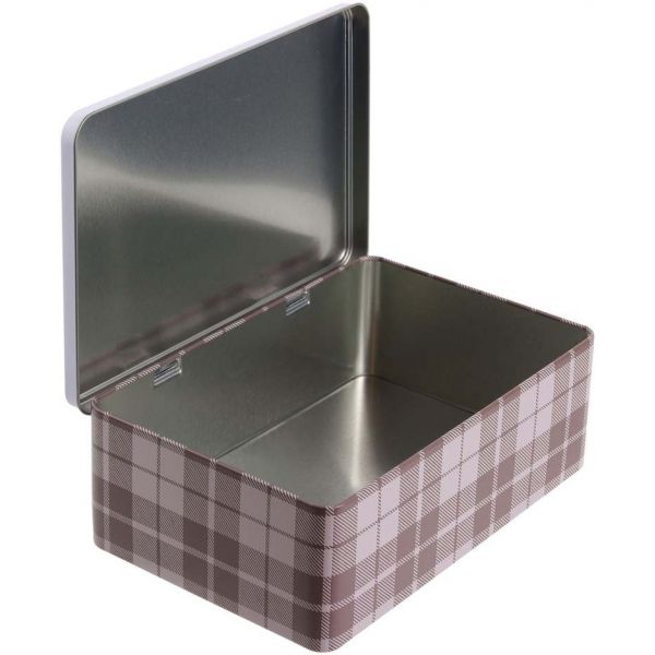 Boite en métal rectangulaire Bienvenue au chalet - THE HOME DECO FACTORY