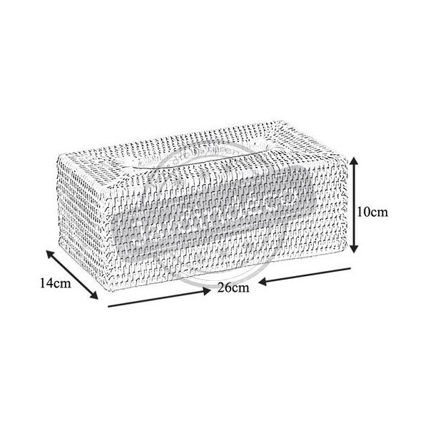 Boite à mouchoirs en rotin - AUBRY GASPARD
