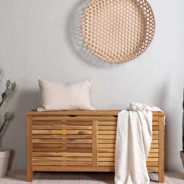 Boite de rangement en Acacia 130 x 48 x 64,5 cm Marion - 8