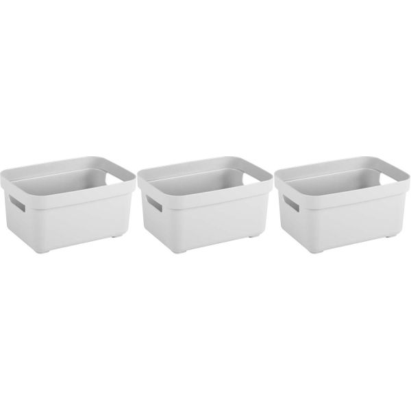 Boite de rangement Sigma home Box 2.5 L (Lot de 3)