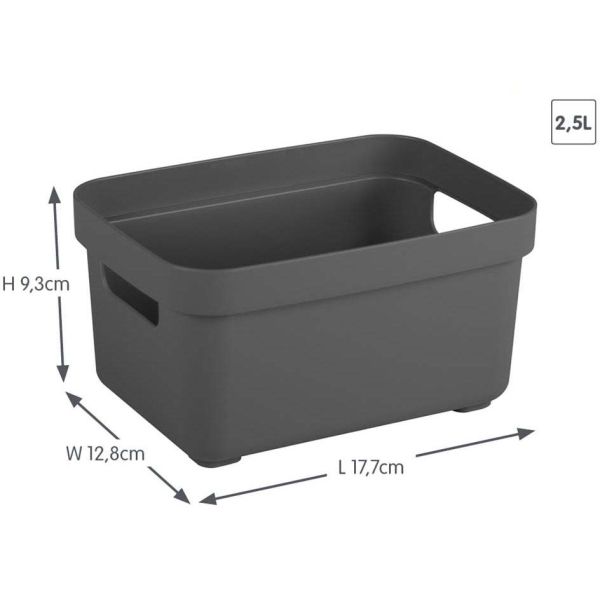 Boite de rangement Sigma home Box 2.5 L - SUA-0270