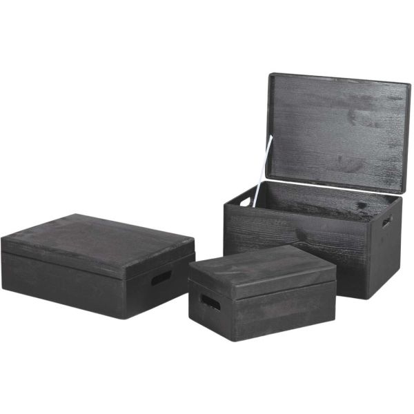 Boite de rangement avec couvercle en pinJet black - 10,90