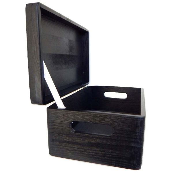 Boite de rangement avec couvercle en pinJet black - PIN-0136