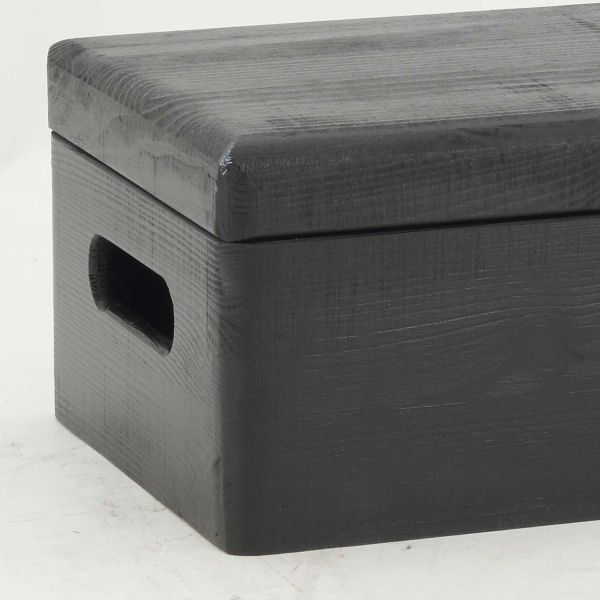 Boite de rangement avec couvercle en pinJet black - 5