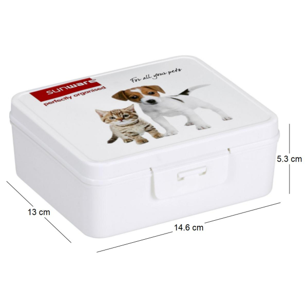 Boîte de rangement Q-line Boîte avec clip motif animaux - SUA-0105