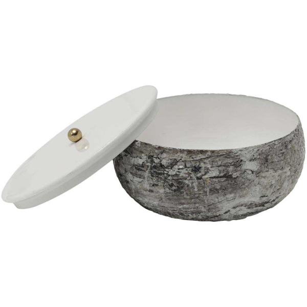 Boîte de rangement en métal Mosaic Marble - PRE-2110