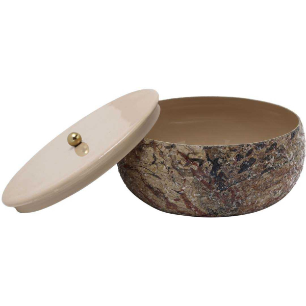 Boîte de rangement en métal Mosaic Marble - PRE-2111