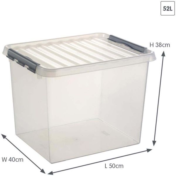 Boîte de rangement en plastique Q-line - SUA-0279