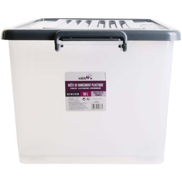 Boite de rangement en plastique 60 litres (Lot de 4) - 69,90