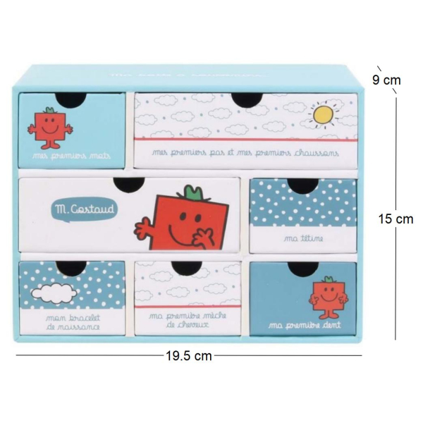 Boite à souvenirs naissance Monsieur Madame - MONSIEUR MADAME