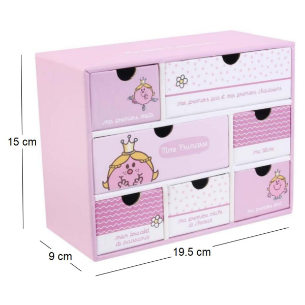 Boite à souvenirs naissance Monsieur Madame - 5