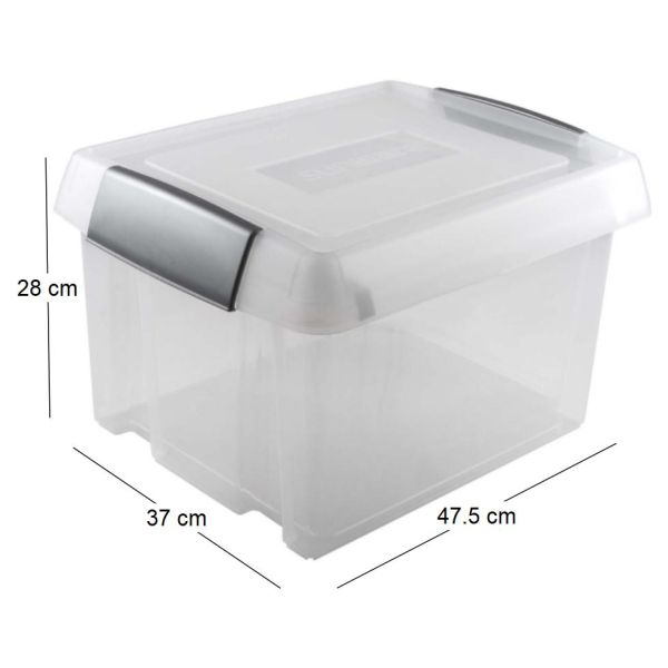 Boite transparente pour dossiers suspendus 37 Litres Nesta - 6