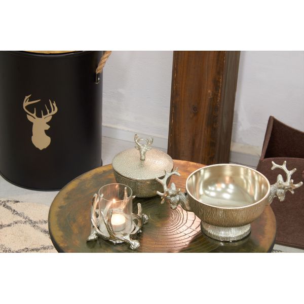 Boites rondes cerfs en aluminium (Lot de 2) - 6