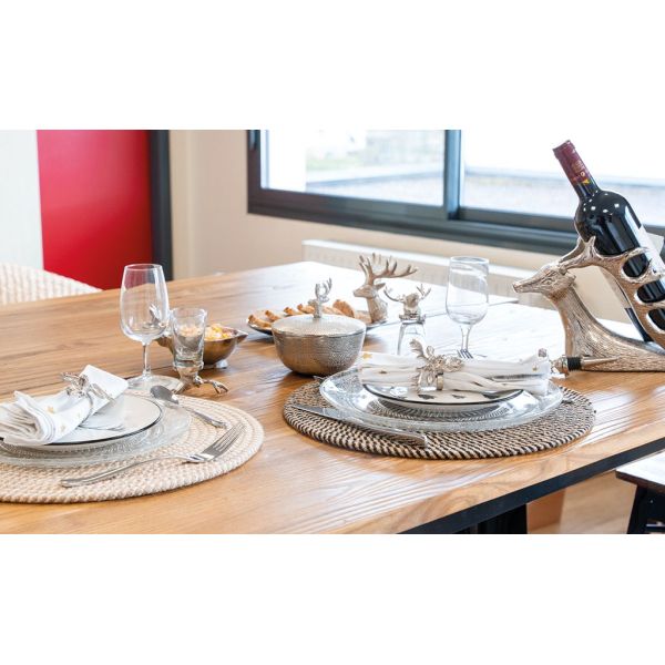 Boites rondes cerfs en aluminium (Lot de 2) - 42,90