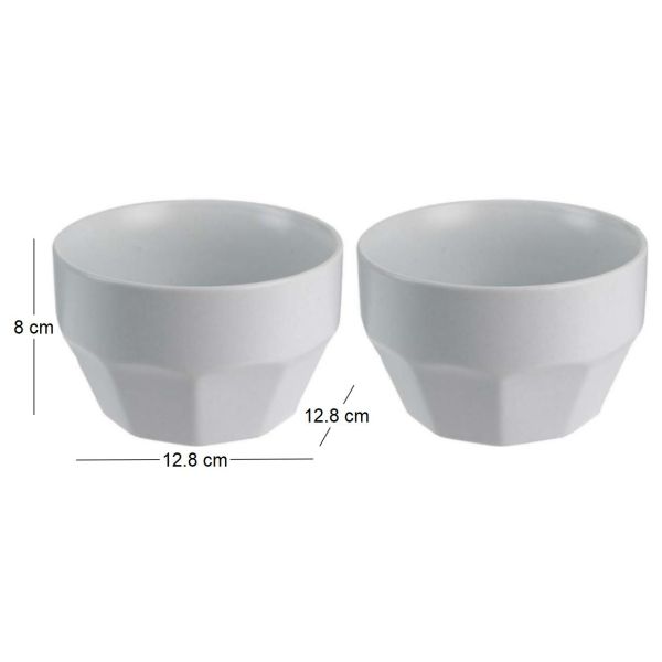 Bol en céramique Facette (Lot de 2) - TOTALLY ADDICT