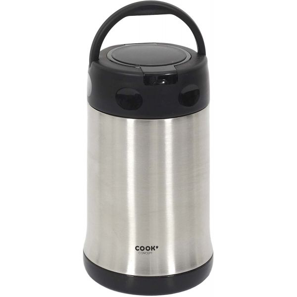 Bol à soupe isotherme en inox avec couvert 50 CL