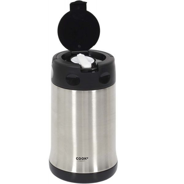 Bol à soupe isotherme en inox avec couvert 50 CL - CMP-3119