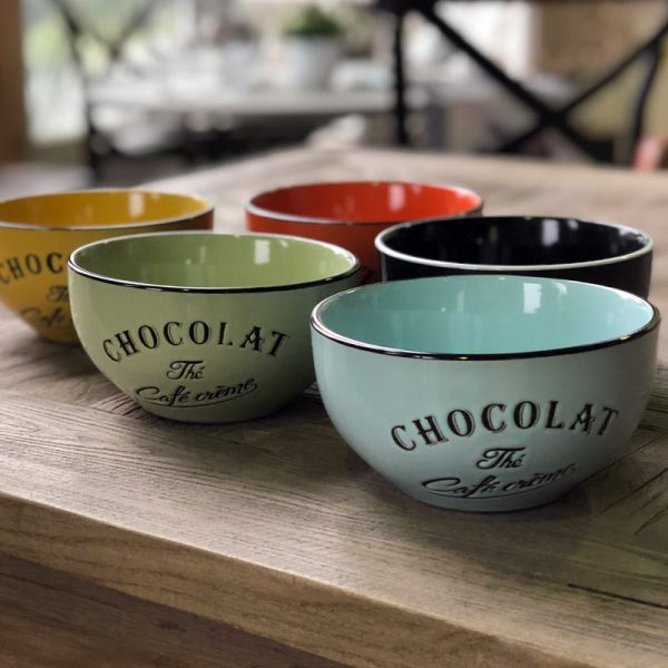Bols colorés Brasserie bistrot (Lot de 6) - ANTIC LINE CRéATIONS